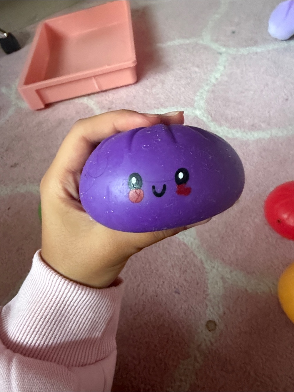 Purple Cute Squeeze Toy - Kids Stress Relief Squishy